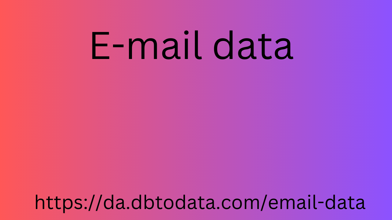 E-mail data