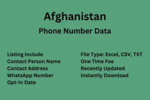 Afghanistan Phone Number Data