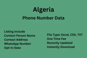 Algeria Phone Number Data