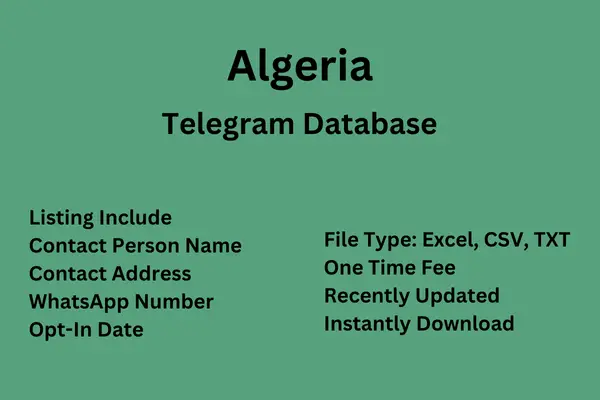 Algeria Telegram Database