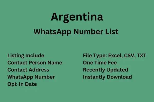 Argentina WhatsApp Number List