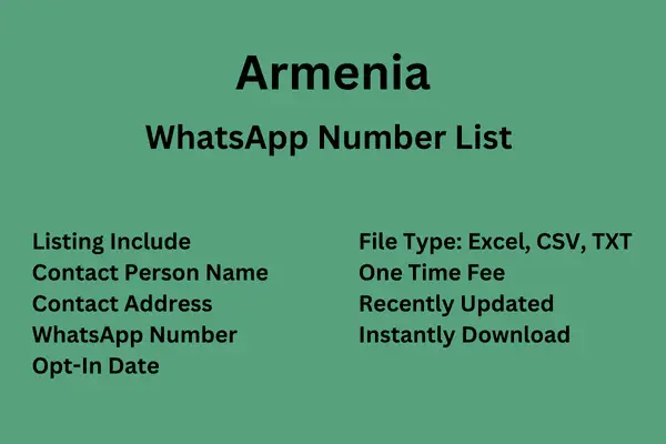 Armenia WhatsApp Number List