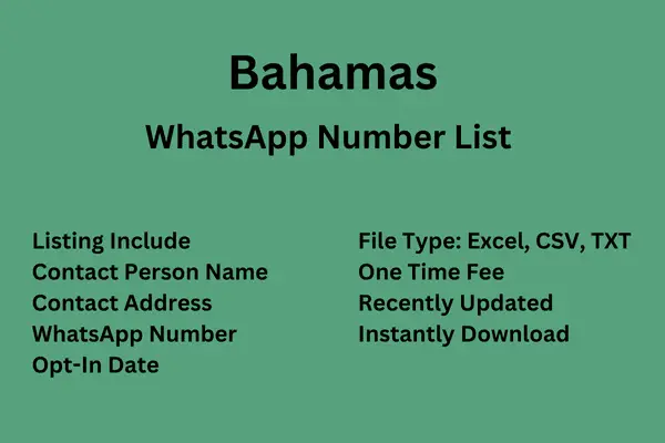 Bahamas WhatsApp Number List