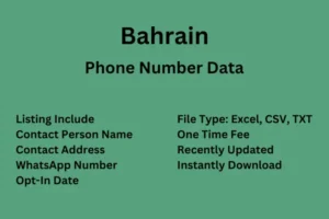 Bahrain Phone Number Data