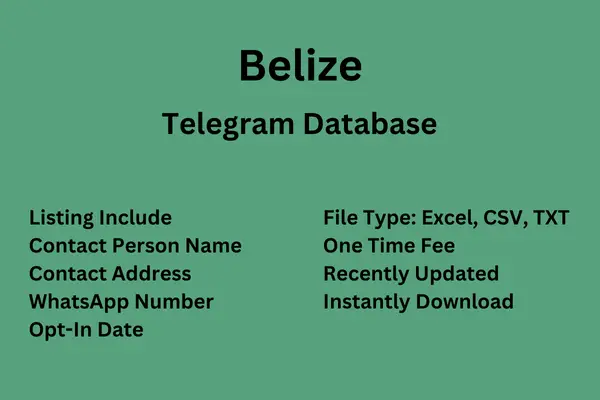 Belize Telegram Database