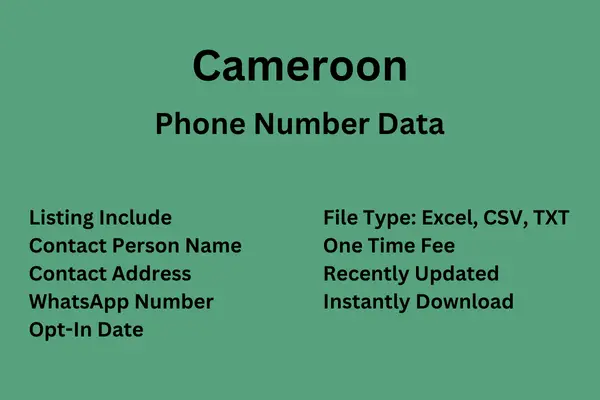 Cameroon Phone Number Data