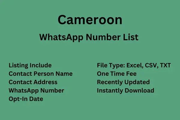 Cameroon WhatsApp Number List