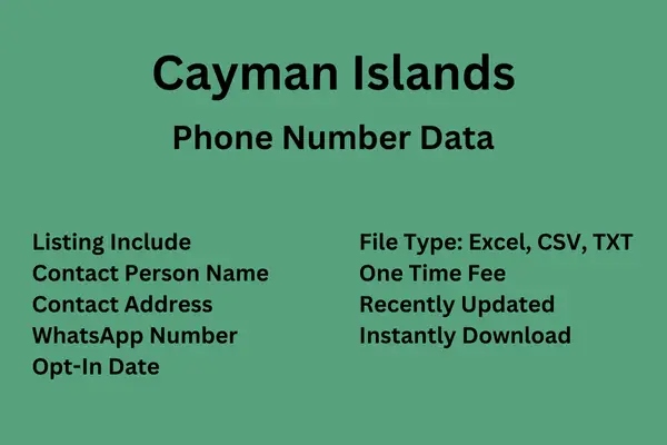 Cayman Islands Phone Number Data