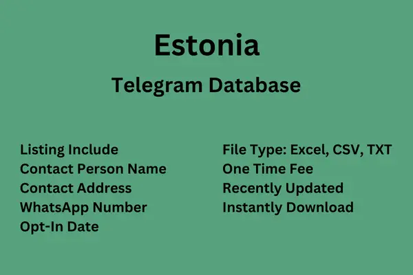 Estonia Telegram Database