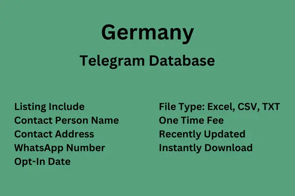 Germany Telegram Database