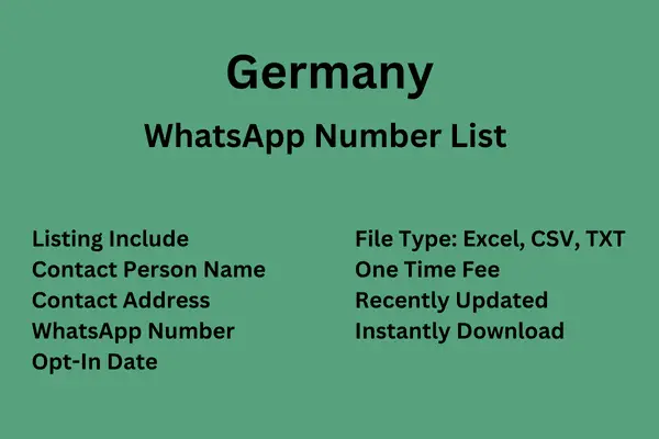 Germany WhatsApp Number List