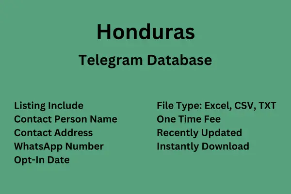 Honduras Telegram Database