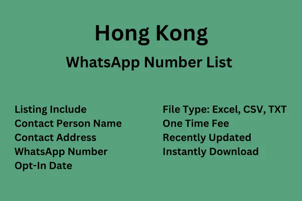 Hong Kong WhatsApp Number List