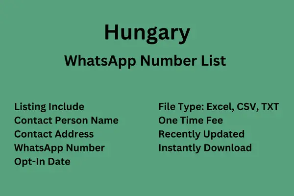 Hungary WhatsApp Number List