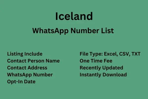 Iceland WhatsApp Number List