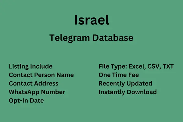 Israel Telegram Database