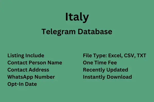 Italy Telegram Database