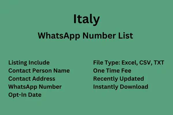 Italy WhatsApp Number List