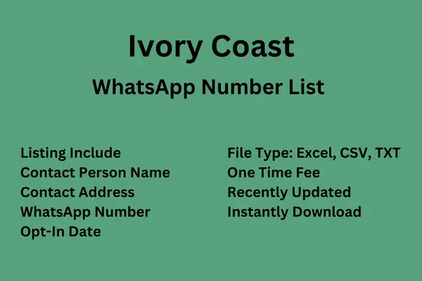 Ivory Coast WhatsApp Number List