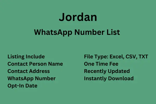 Jordan WhatsApp Number List