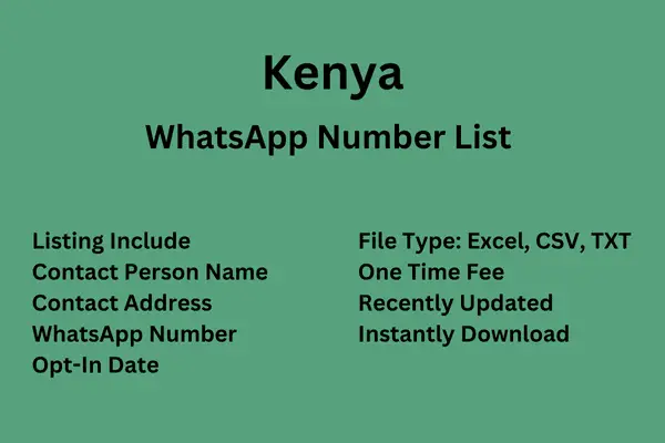 Kenya WhatsApp Number List