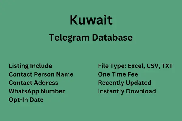 Kuwait Telegram Database