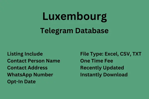 Luxembourg Telegram Database