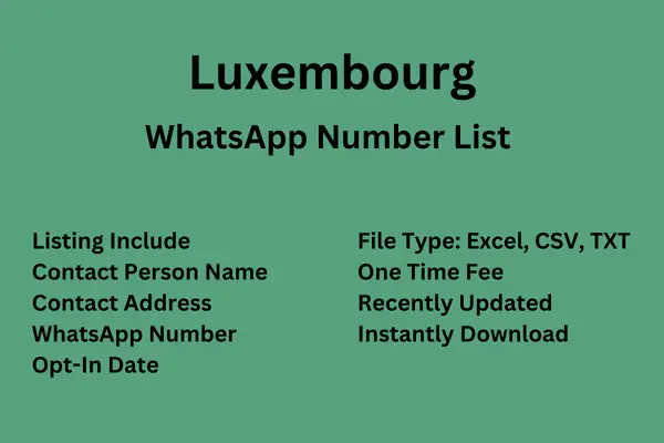 Luxembourg WhatsApp Number List