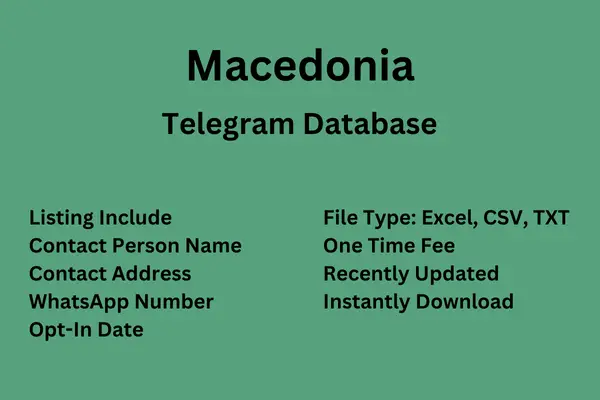 Macedonia Telegram Database