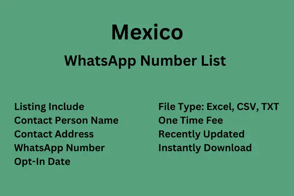 Mexico WhatsApp Number List