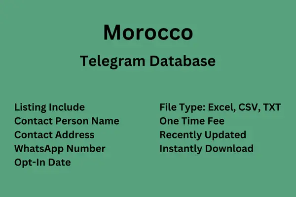 Morocco Telegram Database