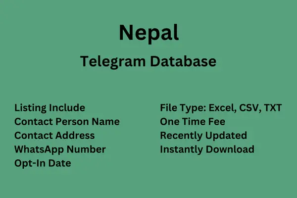 Nepal Telegram Database