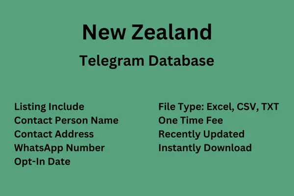 New Zealand Telegram Database