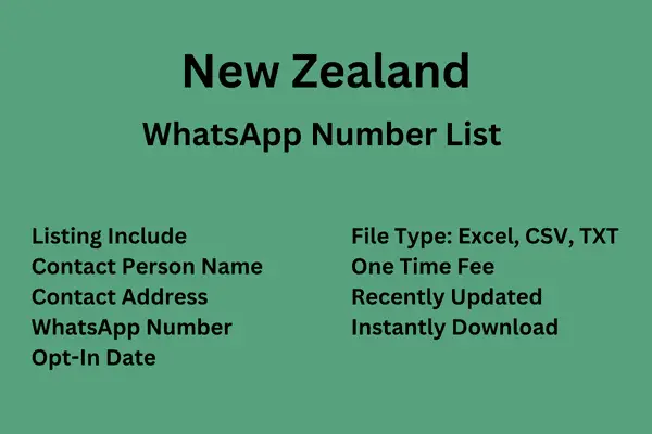 New Zealand WhatsApp Number List