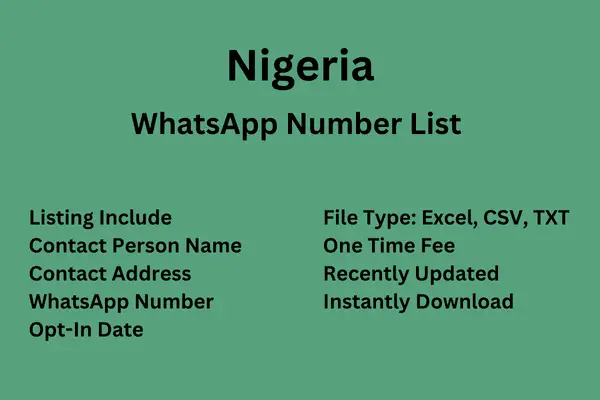 Nigeria WhatsApp Number List