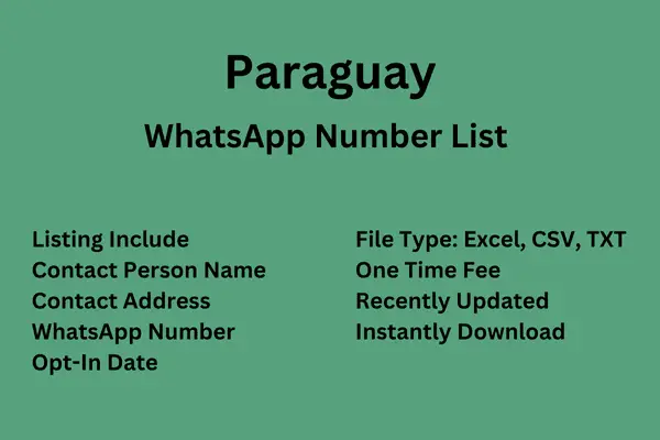 Paraguay WhatsApp Number List