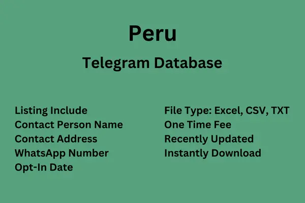 Peru Telegram Database