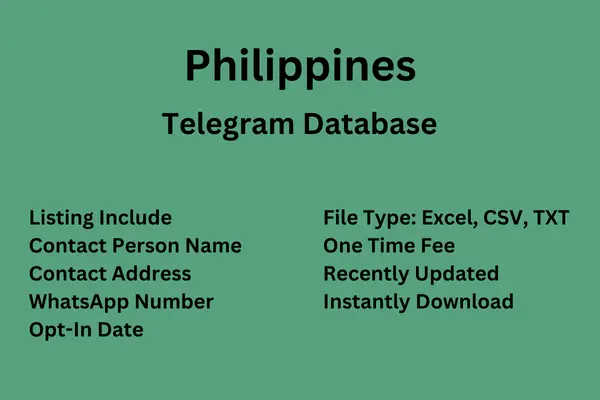 Philippines Telegram Database