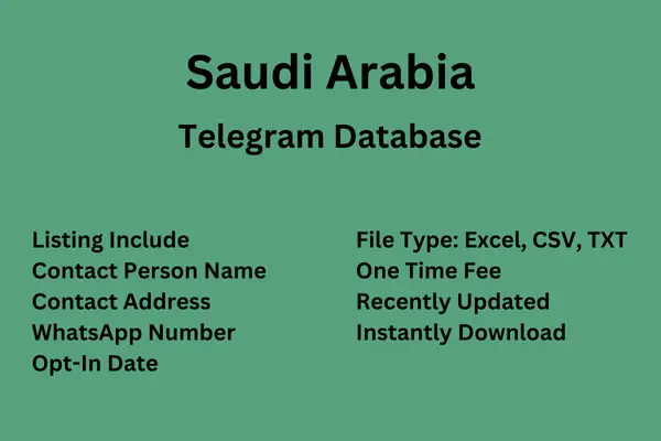 Saudi Arabia Telegram Database