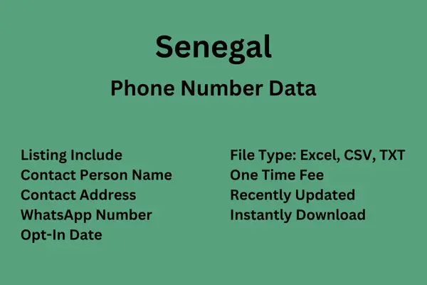 Senegal Phone Number Data