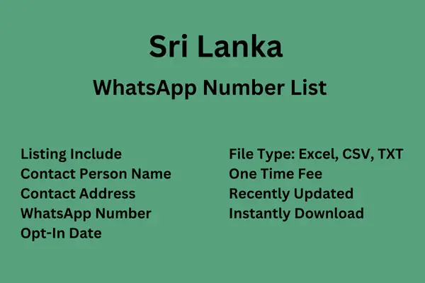 Sri Lanka WhatsApp Number List