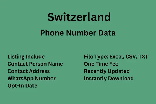 Switzerland Phone Number Data