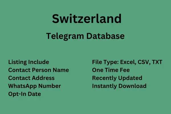 Switzerland Telegram Database