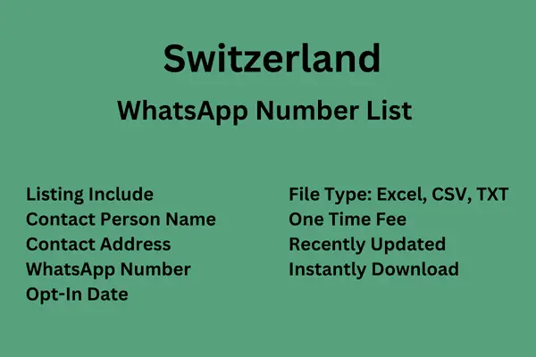 Switzerland WhatsApp Number List