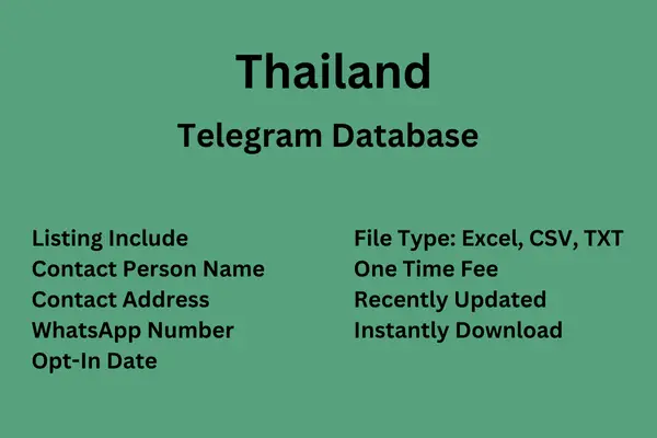 Thailand Telegram Database