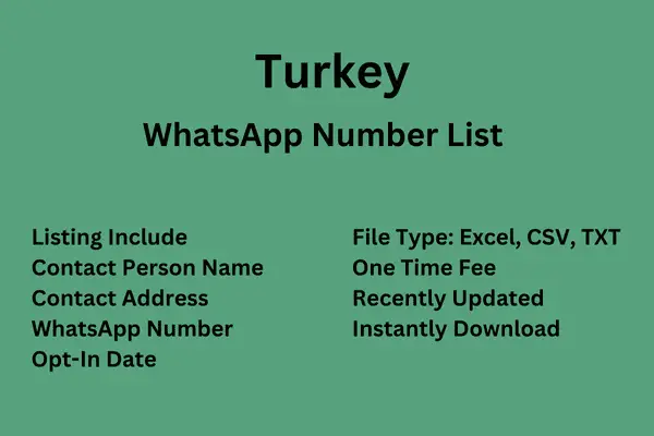 Turkey WhatsApp Number List