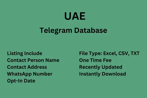 UAE Telegram Database