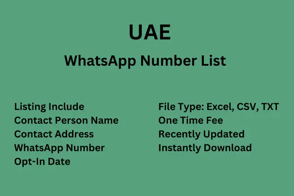 UAE WhatsApp Number List