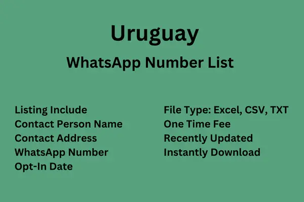 Uruguay WhatsApp Number List